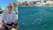 Bondi Beach swim-out tribute for hero cop Scott Dyson after terror attack