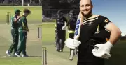 Canberra's Brad Thomas smashes five sixes in a row in stunning T20 display