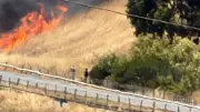 Fast-moving grass fire disrupts Geelong Ring Road traffic