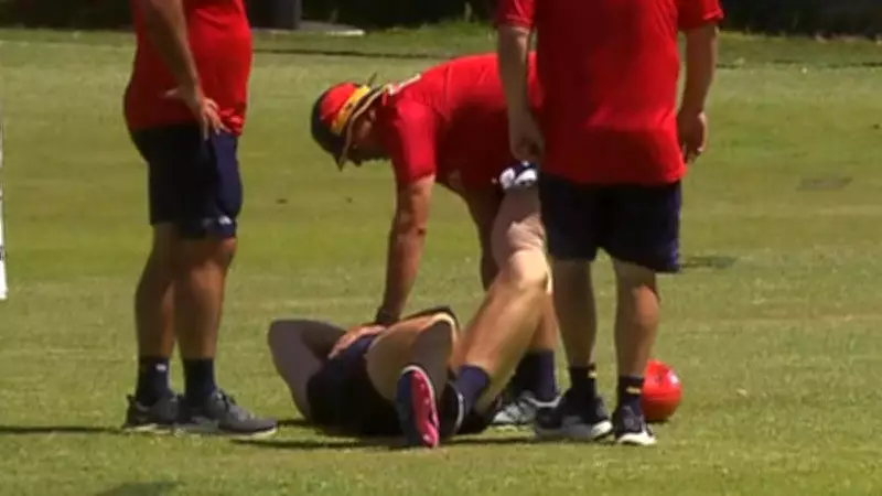 Adelaide Crows' Mark Keane Suffers Gruesome Ankle Injury at Training