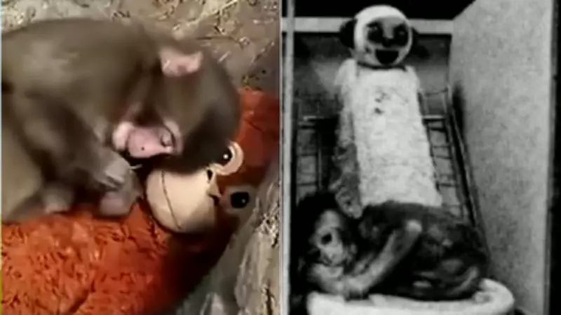 Baby Monkey's Plush Toy Attachment Echoes Famous Harlow Experiment