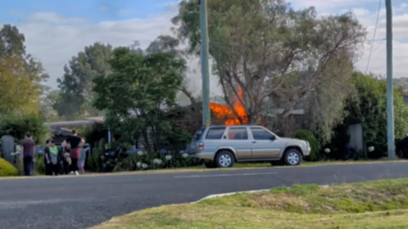 Brave Passersby Use Buckets to Battle Fierce House Fire in Clifton Springs