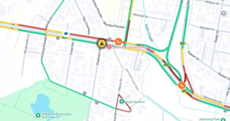 Burst Water Main Disrupts Traffic on Newcastle Road in Wallsend