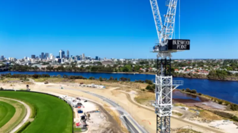 Burswood Point's Somerset Towers Rise as Crane Installation Marks Major Milestone