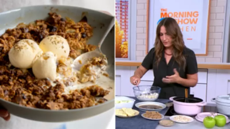 Cardamom and Fennel Seed Browned Butter Apple Crumble Recipe