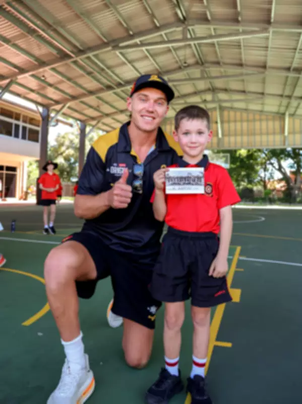 Carlton Captain Patrick Cripps Meets Young Fan with 160-Year Club Legacy at Aquinas College
