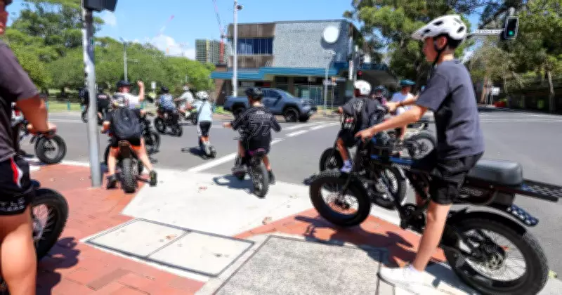 E-Bike Teens Swarm Wollongong CBD in Dangerous 'Ride-Out' Trend