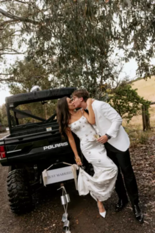 Fremantle Star Caleb Serong's Wedding: A Rain-Soaked Farm Fairytale
