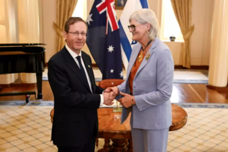Israeli President Isaac Herzog Meets Governor-General Sam Mostyn in Canberra Ceremony