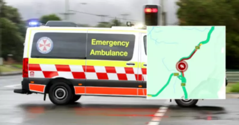 M1 Princes Motorway Lane Closed After Single-Vehicle Rollover Near Picton Road