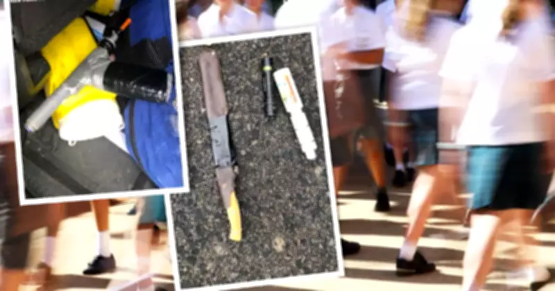 Man with loaded gun, machete, drugs arrested near Nowra school