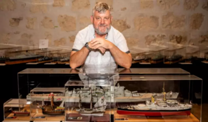 Miniature Naval History Exhibition Anchors at Fremantle's WA Shipwrecks Museum