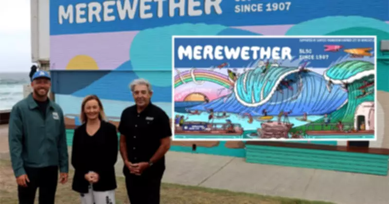 Mitch Revs Mural Celebrates 40 Years of Surfest at Merewether