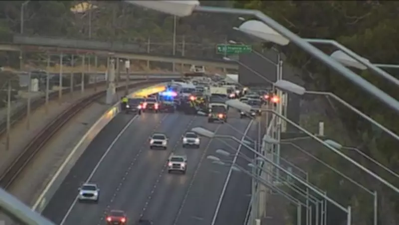 Motorcyclist Seriously Injured in Mitchell Freeway Truck Collision