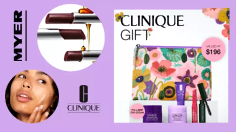 Myer's Clinique Bonus Gift: Score a $196 Beauty Set with $75 Purchase