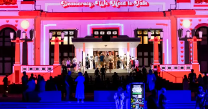 National Triangle Illuminations: Nighttime Art Projections Light Up Canberra