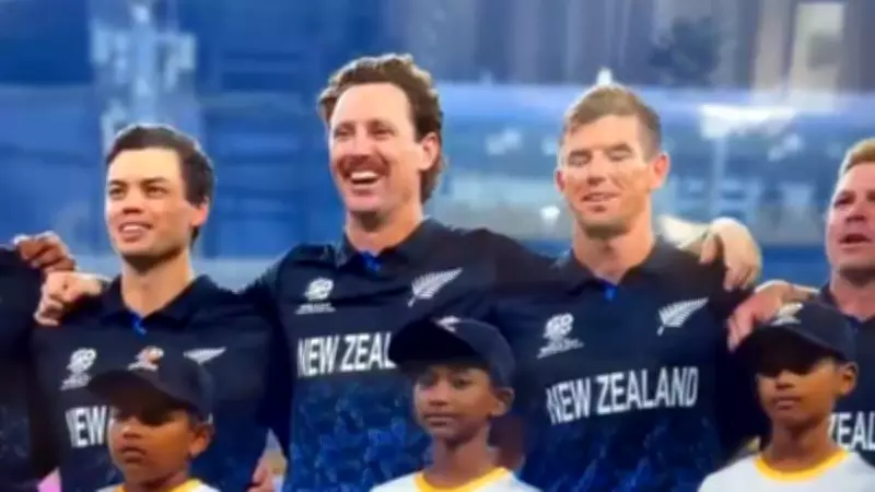 New Zealand Cricketers Laugh at Sped-Up Anthem Before Tense World Cup Loss
