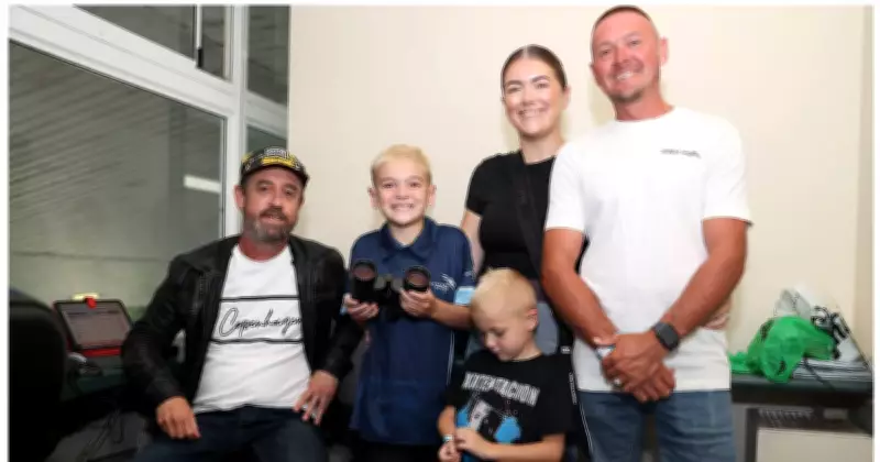 Nine-Year-Old Race Calling Prodigy Carter Ransom Meets Greyhound Legend