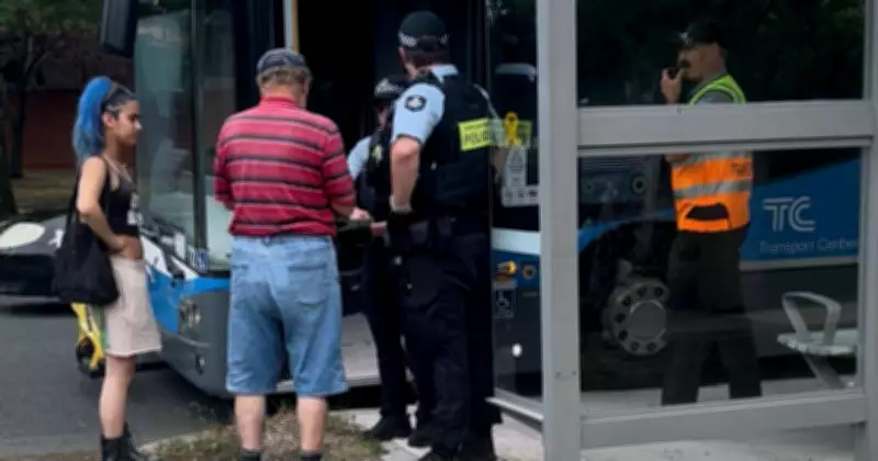 Passagier in Canberra nach angeblichem Angriff auf Busfahrer und Feuerlöscher-Vorfall festgenommen