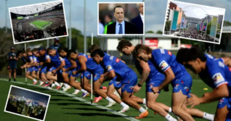 Peter V'landys aborda el concepto de la ronda global de Knights en Las Vegas