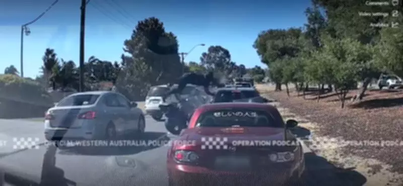 Police Hunt Motorcyclist After Perth Crash, Release Shocking Dashcam Footage