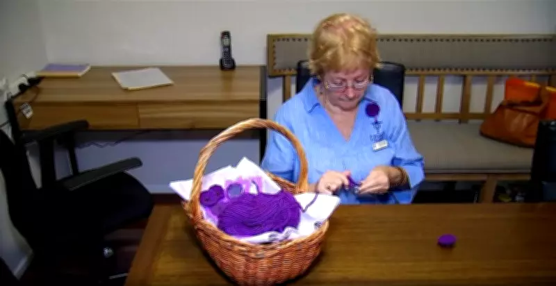 Queensland Grandmother Knits Purple Poppies to Honour War Animals