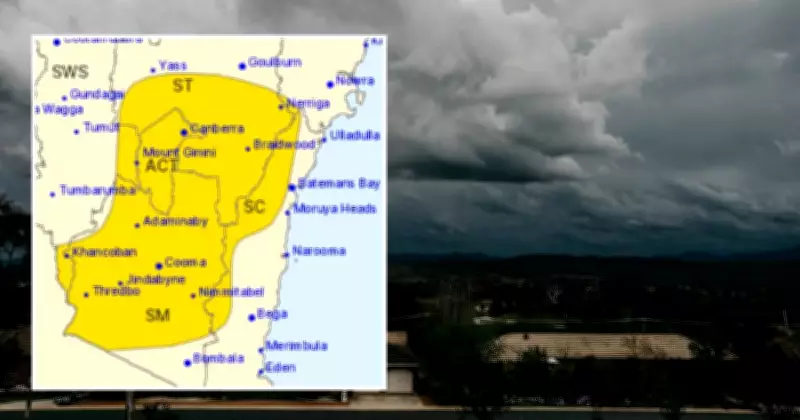 Severe Thunderstorms Forecast for ACT and Southeast NSW, Risk of Damaging Winds