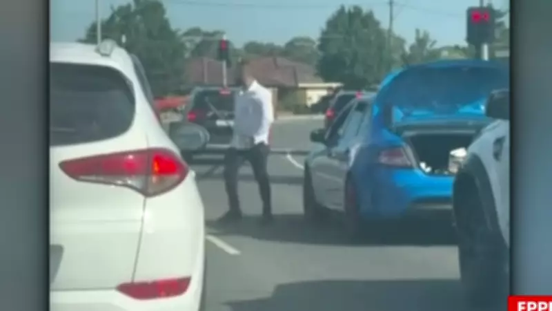 Sword-Wielding Drivers in Bizarre Melbourne Road Rage Confrontation