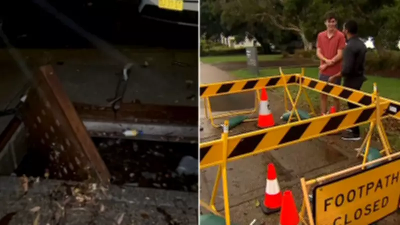 Sydney Storm Heroic Rescue: Man Saved from Deep Drain Amid Flood Havoc