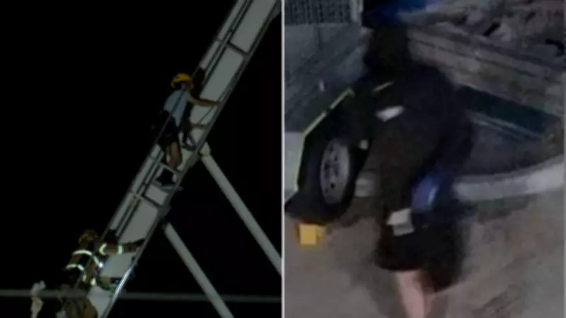 Teen Rescued from Crane in Social Media Stunt, Police Seek SES Equipment Thieves