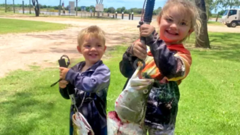 Three-Year-Old Girl Reels in 78cm Barramundi in North Queensland River
