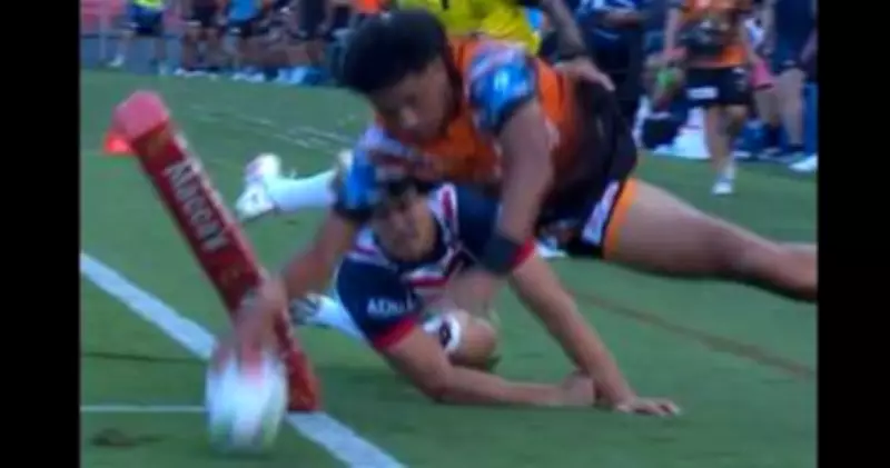 Tigers Winger's Crazy Put-Down Secures Try of the Year in NRL Trial