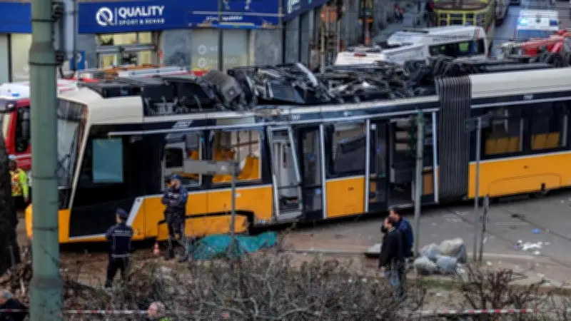 Two dead, dozens injured as Milan tram derails and crashes into building