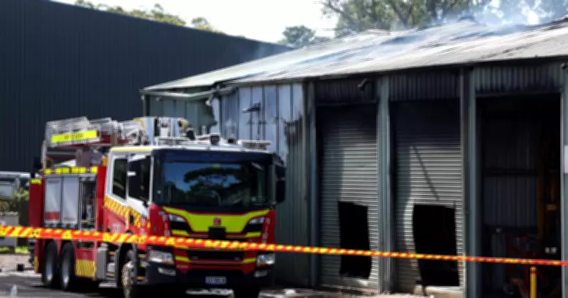 Two Firefighters Injured Battling Midnight Blaze in Helensburgh Industrial Area