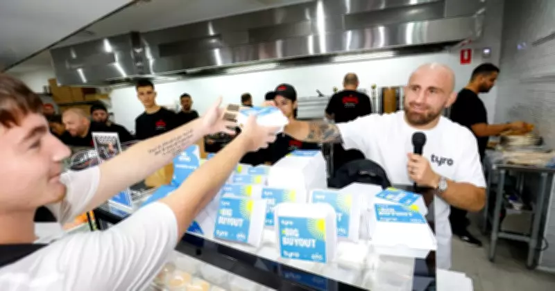 UFC Champion Volkanovski's Hometown Kebab Giveaway a Raging Success