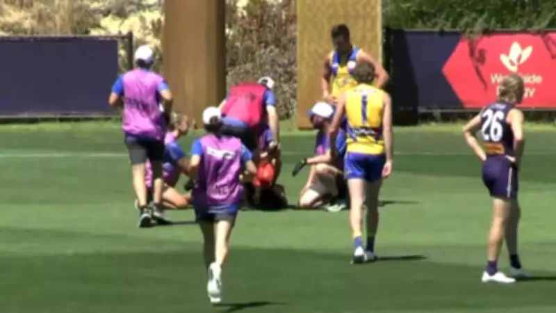 West Coast's Noah Long Suffers Knee Injury in Pre-Season Match Against Fremantle