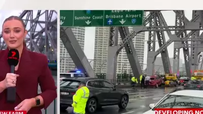 Alleged Carjacker Crashes Stolen Car on Story Bridge, Paralyzing Brisbane