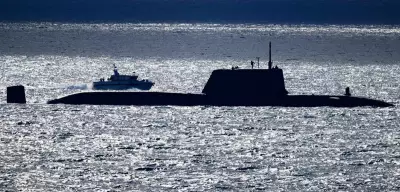 British Nuclear Submarine HMS Anson Delayed Off Perth by Rottnest Swim