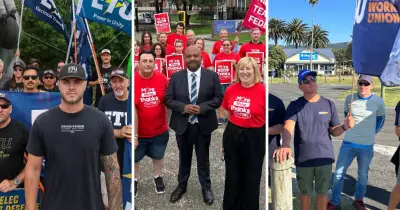 Illawarra Strikes and Rallies: Teachers, Electricians, and Skydivers Unite