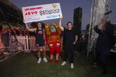 Kane Cornes completa una carrera épica para recaudar $50,000 para Telethon