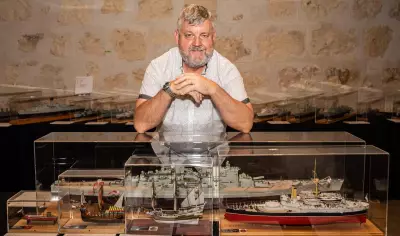 Miniature Naval History Exhibition Anchors at Fremantle's WA Shipwrecks Museum