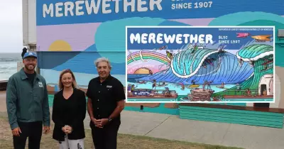 Mitch Revs Mural Celebrates 40 Years of Surfest at Merewether