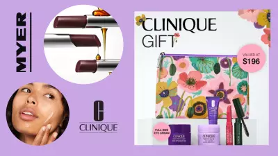Myer's Clinique Bonus Gift: Score a $196 Beauty Set with $75 Purchase