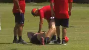 Adelaide Crows' Mark Keane Suffers Gruesome Ankle Injury at Training
