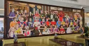 Cross Keys Hotel Mural Honors Newcastle's Sporting Icons
