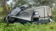 Flinders Highway Blocked After Vehicle and Caravan Crash Near Charters Towers