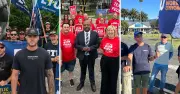 Illawarra Strikes and Rallies: Teachers, Electricians, and Skydivers Unite