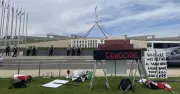 Protesters Rally in Canberra Against Israeli President's Visit