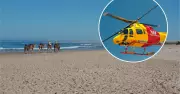 Westpac Helicopter Evacuates Unresponsive Man from Birubi Beach in Critical Condition