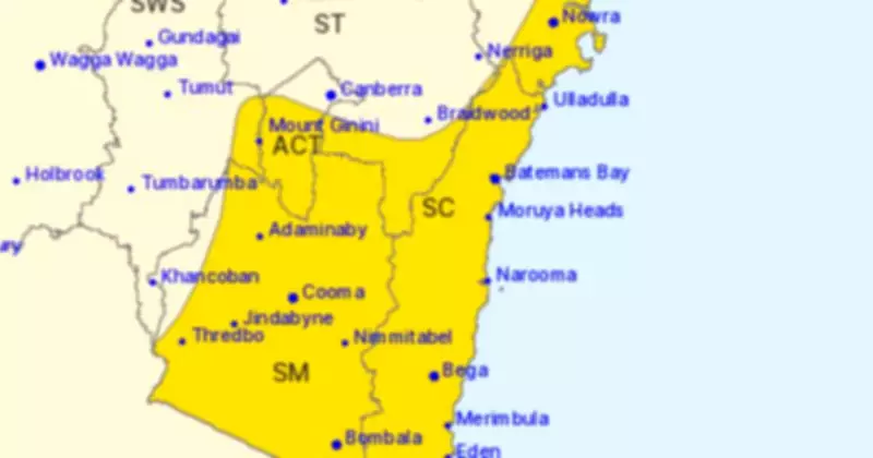 ACT Residents Warned to Prepare for 110km/h Coastal Winds by Weather Bureau
